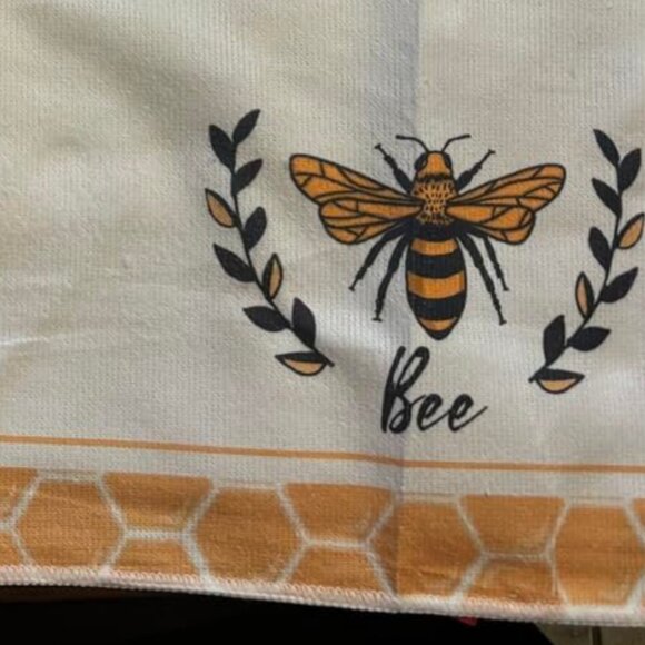Honey Bee Kitchen Towels Set Summer Spring Decor Cottage Decoration Dish Cloths - Picture 6 of 9